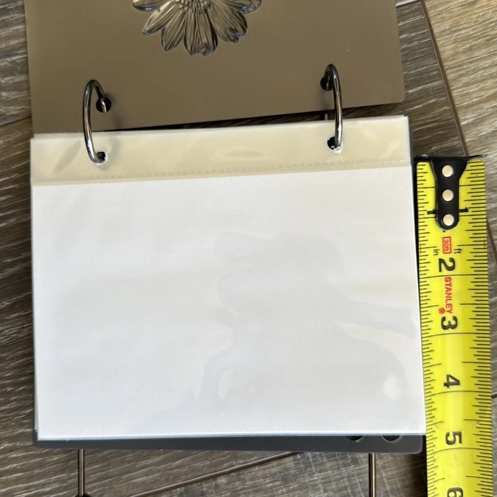 Silver Floral Metal Photo Frame Display